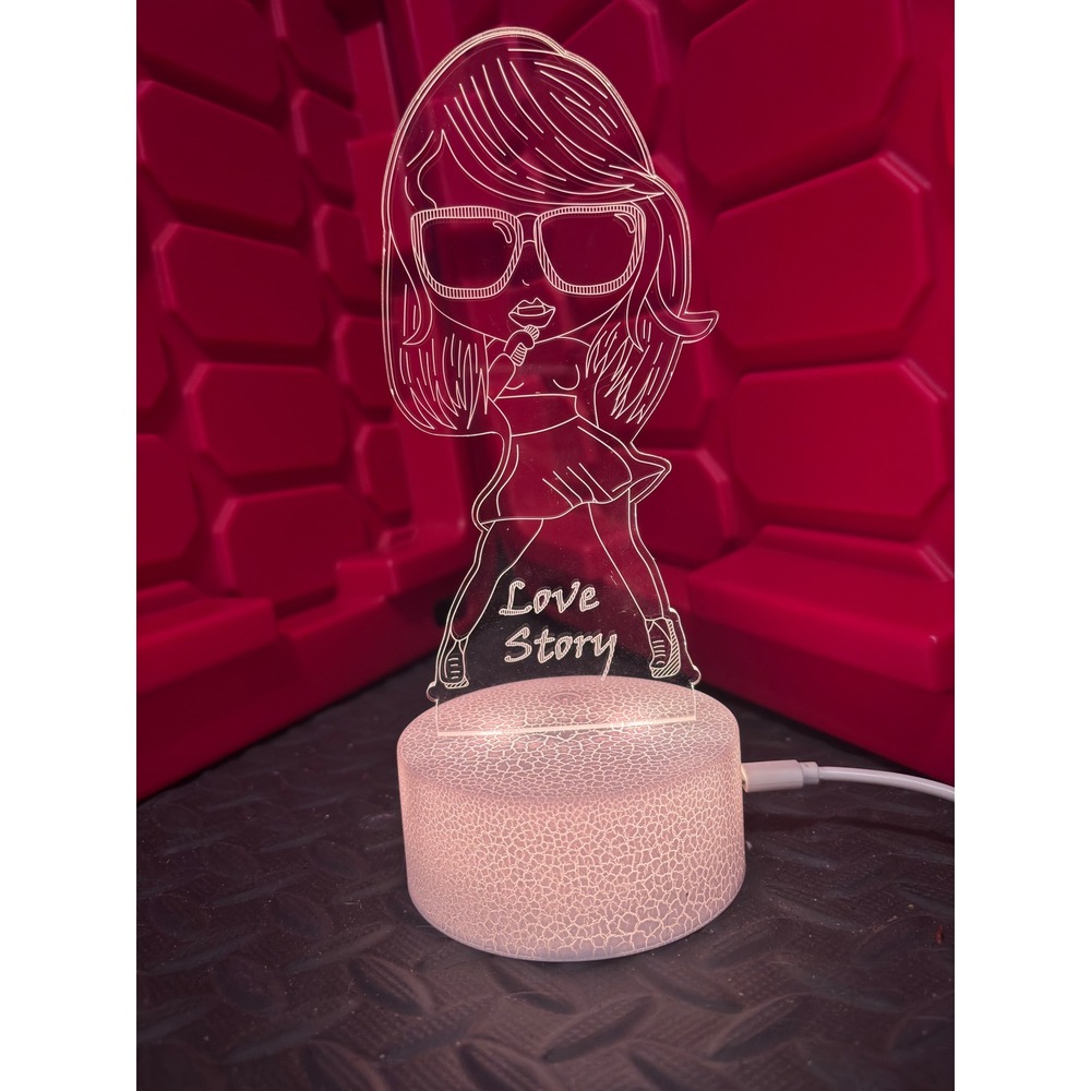 Unbranded LED Night Light Women OS Multi Excellent Taylor Swift Love Story 2pc